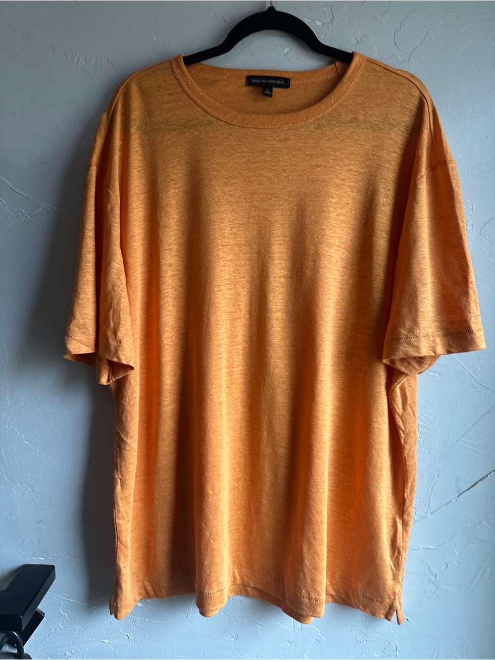 Banana Republic 100% Linen Tee XL Oversized Relaxed Coastal Minimalist Capsule